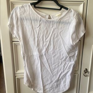 H&M White Short Sleeve Blouse